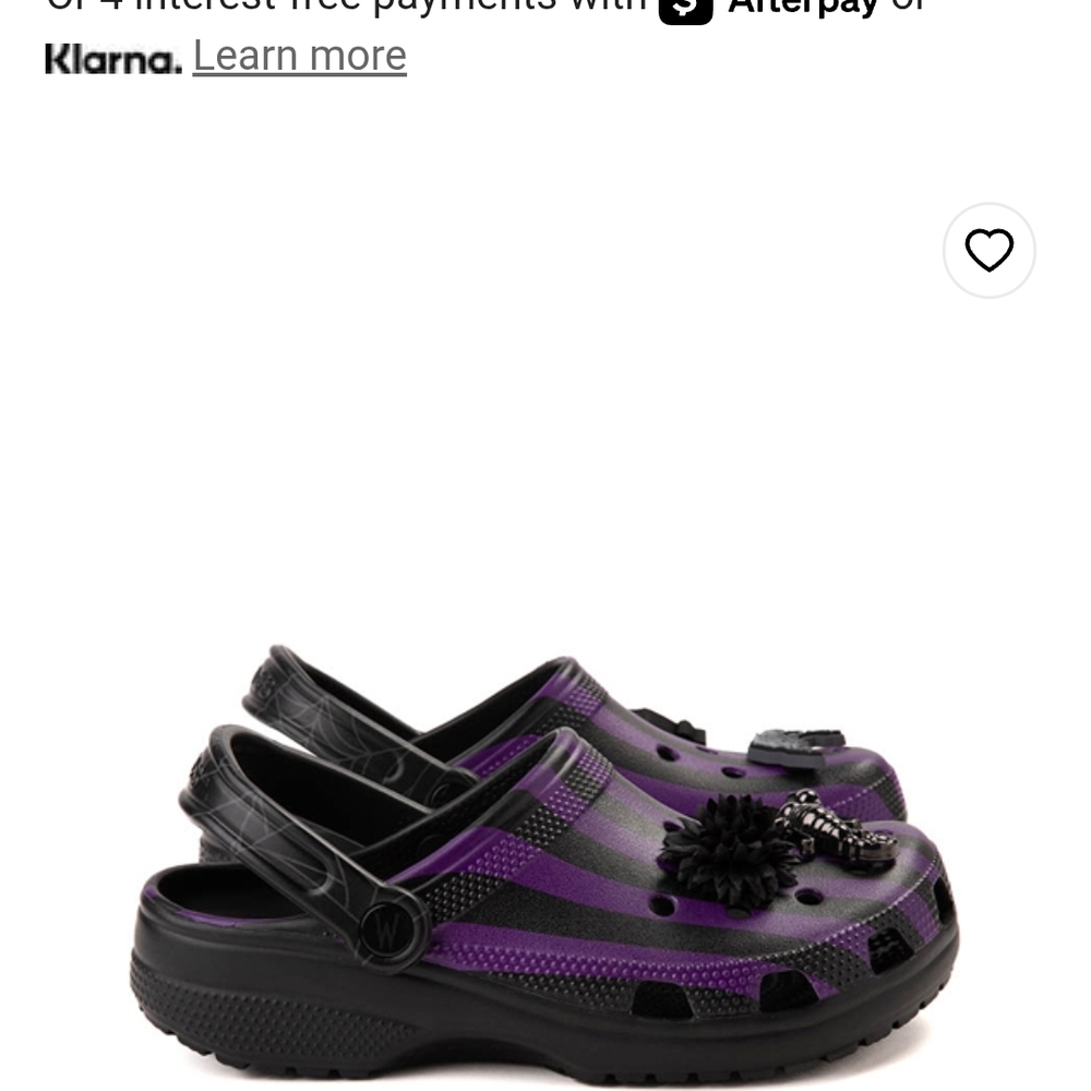 Crocs WEDNESDAY Nevermore Siza 6 NWT - Picture 3 of 11